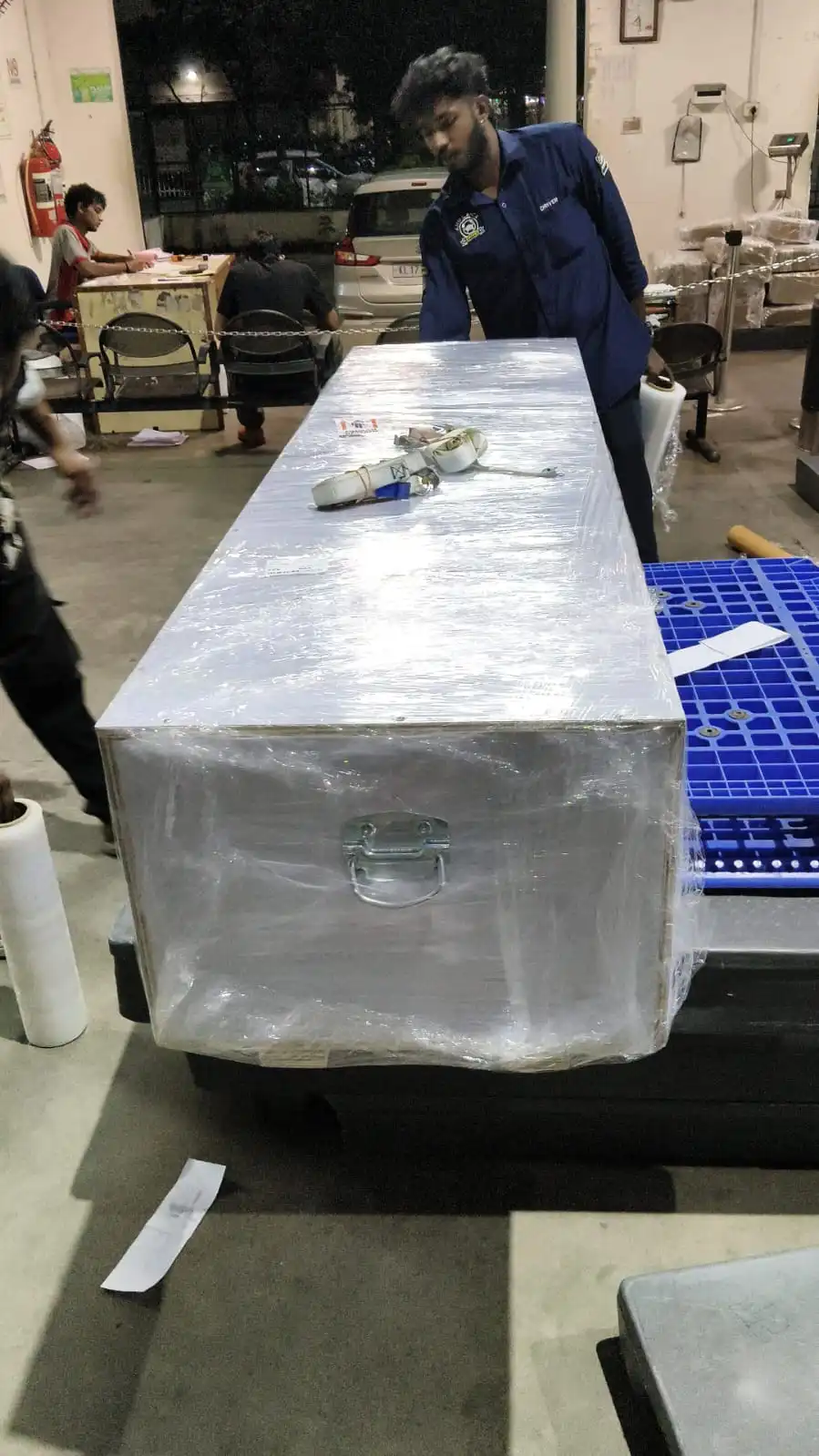 Domestic air cargo terminal handling human remains for dead body transportation by air